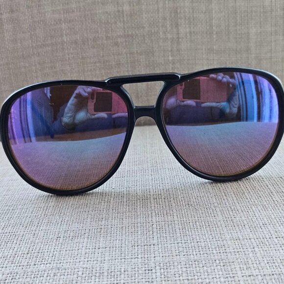 Frame by Classic Optical Men Sunglasses Blue Glass Lenses Eye Wear Shades - Picture 4 of 12